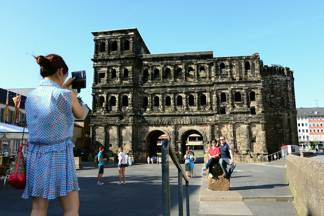 Porta Nigra, Trier on the river Mosel, Rhineland-Palatinate, Germany