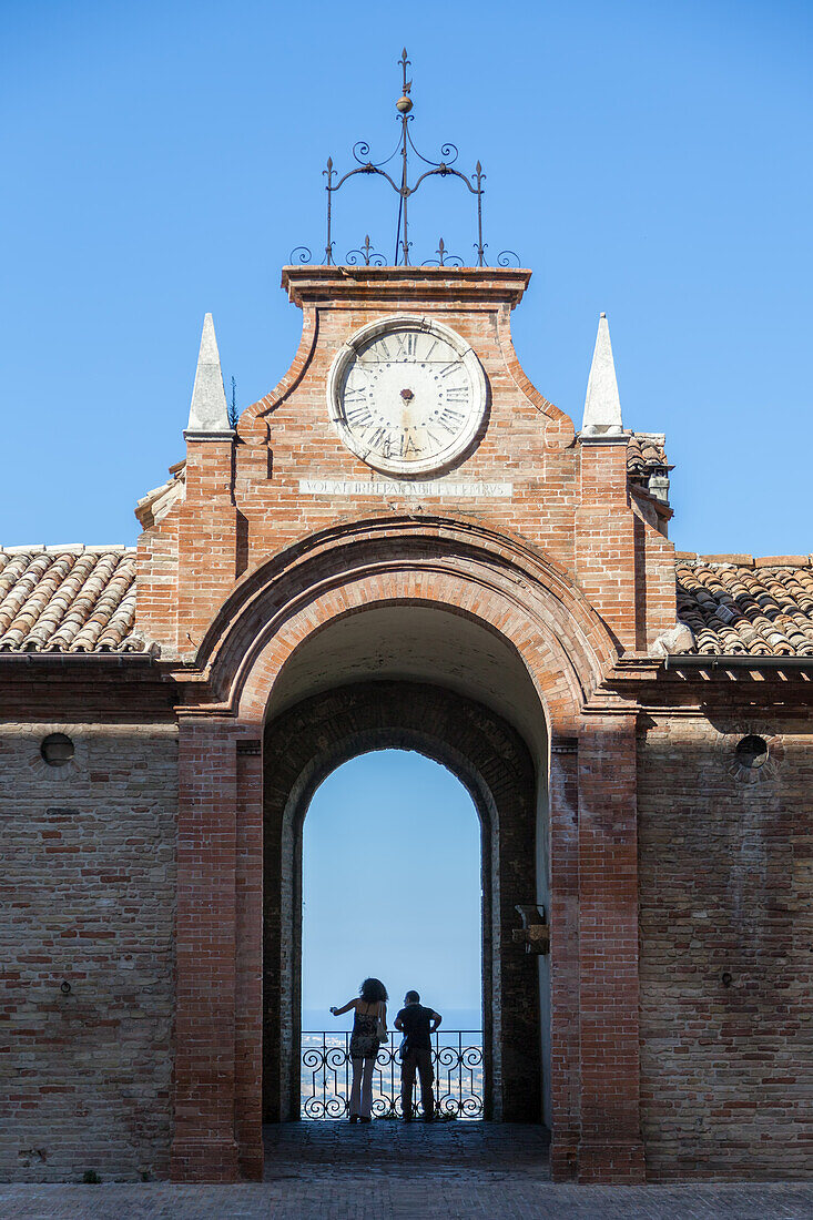 The balcony of the palace Venieri, Recanati, Macerata