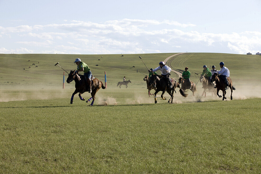 Childrens Polo Championship 2009, at Genghis Khaan Polo club in Monkhe Tengri, Central Mongolia.