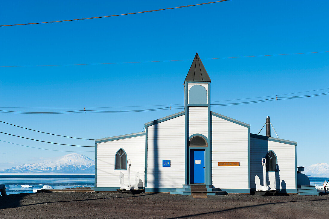 Church at McMurdo Station, a U.S. Antarctic Station, McMurdo Station, Ross Island, Antarctica