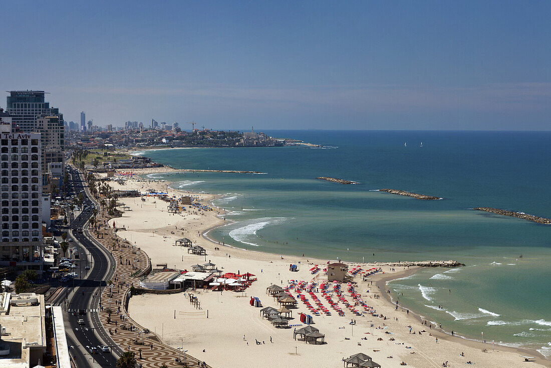 Strände von Tel-Aviv, Israel, Naher Osten, Asien