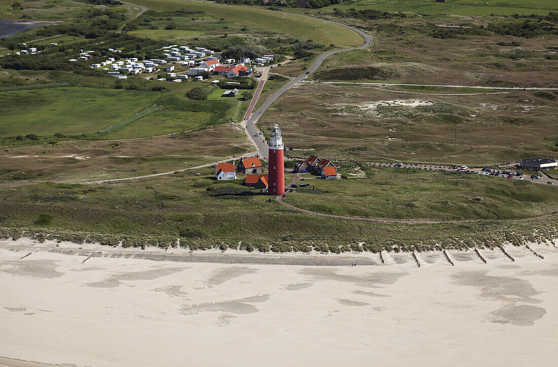 Luftaufnahme von Texel Insel, Nordholland, Niederlande, Europa