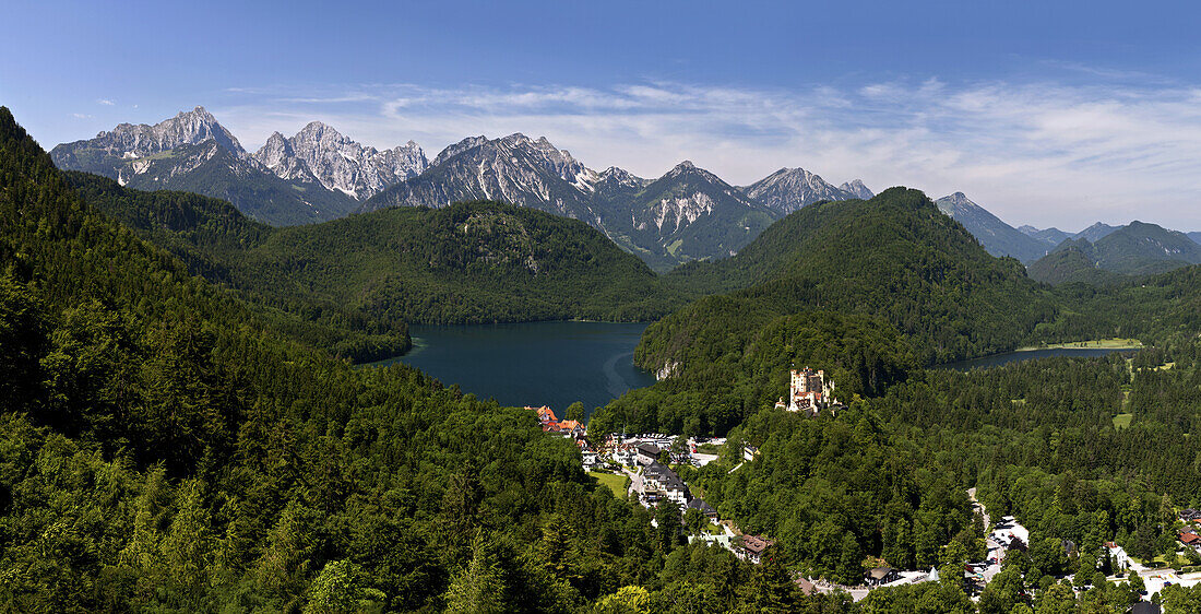 Alpsee bei Schwangau, Hohenschwangau, Bayern, Deutschland, Europa