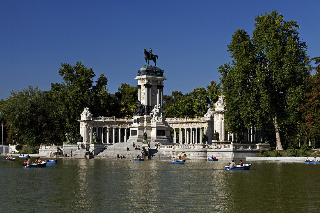 In the Retiro Park, Parque del Retiro, Madrid, Spain