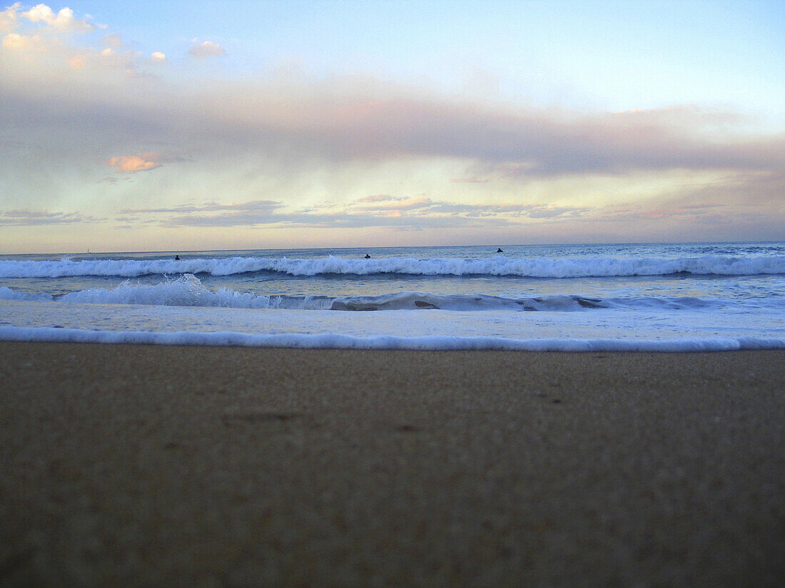 Sunset on Whale Beach in New South Wales, Australia.