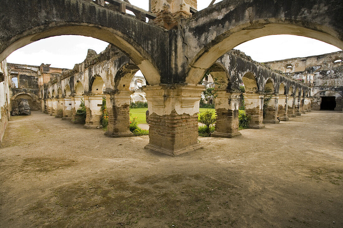 the ruins of the old church Santa Clara, Antigua, Guatemala