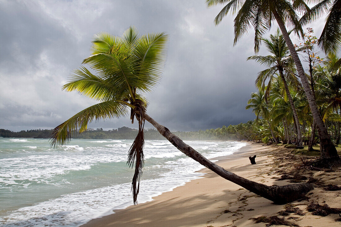 Playa Bonita after a tropical shower.  Near Las Terrenas, Samana Peninsula, Dominican Republic, February 2007.