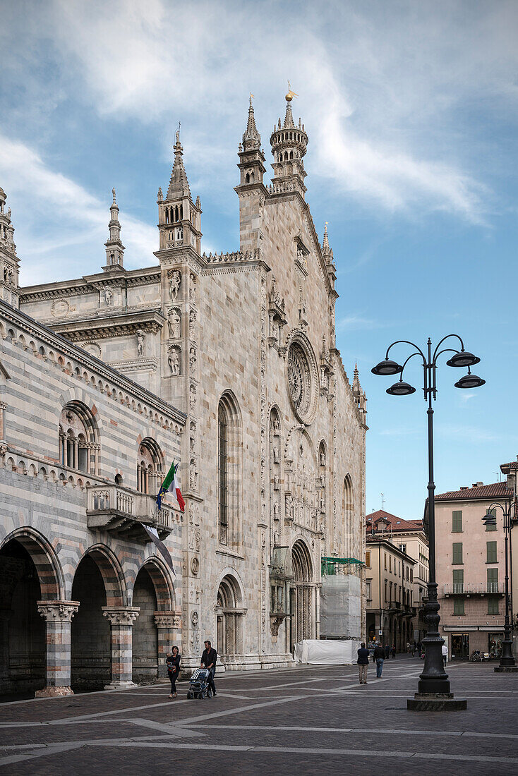 Comer Dom in der Altstadt von Como, Comer See, Lago di Como, Lombardei, Italien, Europa