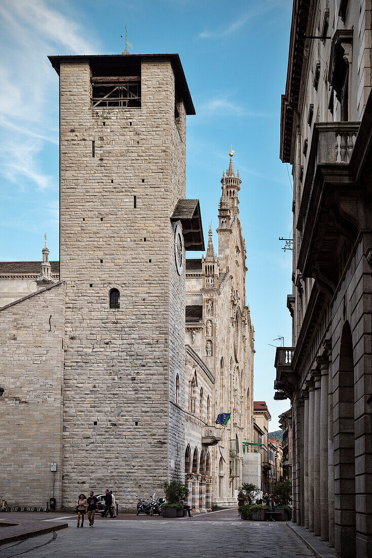 Comer Dom in der Altstadt von Como, Comer See, Lago di Como, Lombardei, Italien, Europa