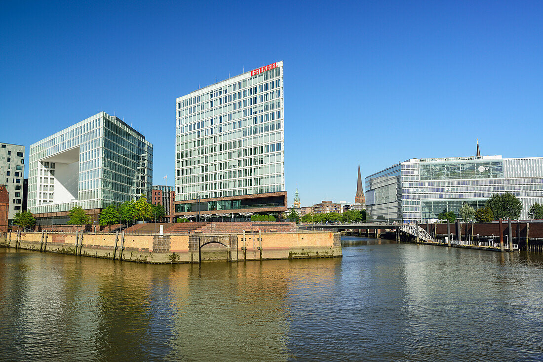 Building of Spiegel editorial office, Spiegelgebaeude, Hafencity, Hamburg, Germany