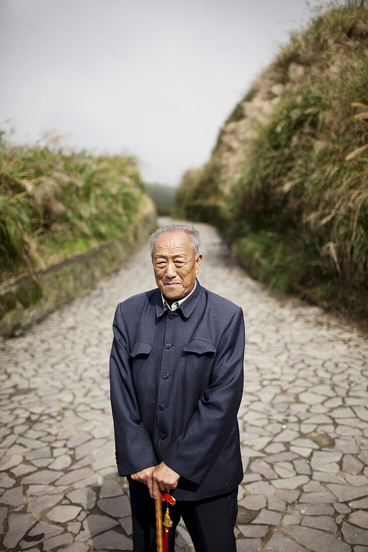 A man from mainland China, Yangmingshan National Park, Taiwan, October 25, 2010.