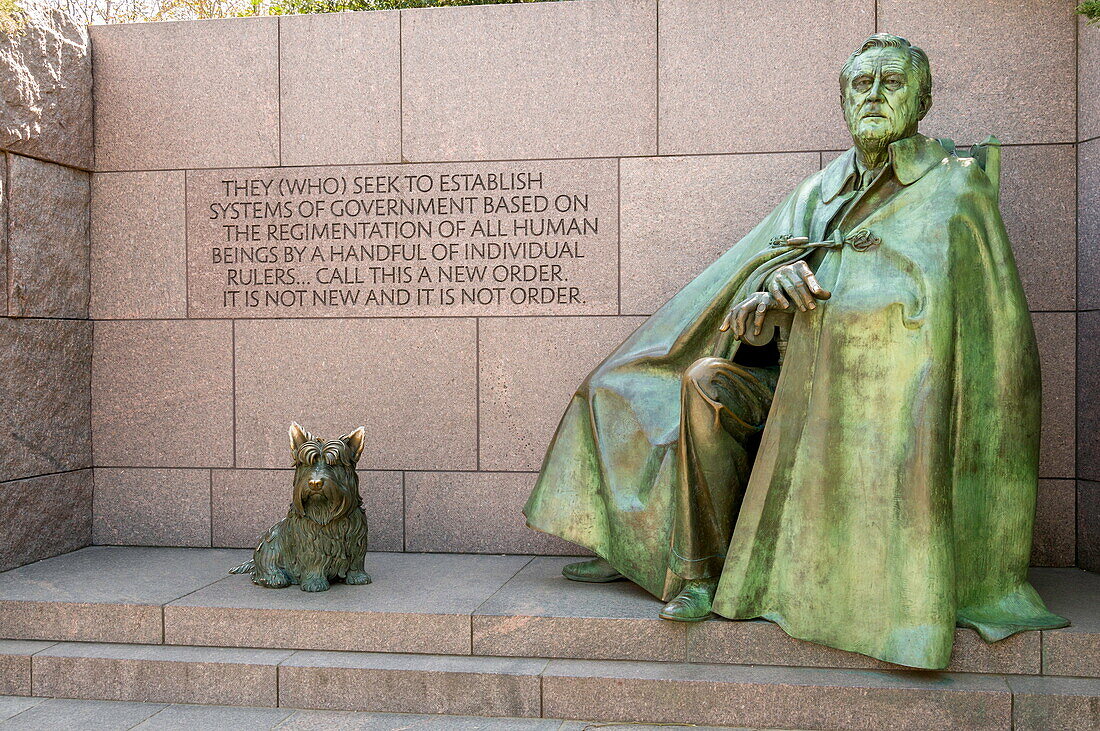 The Franklin D. Roosevelt Memorial in Washington, D.C., United States of America, North America