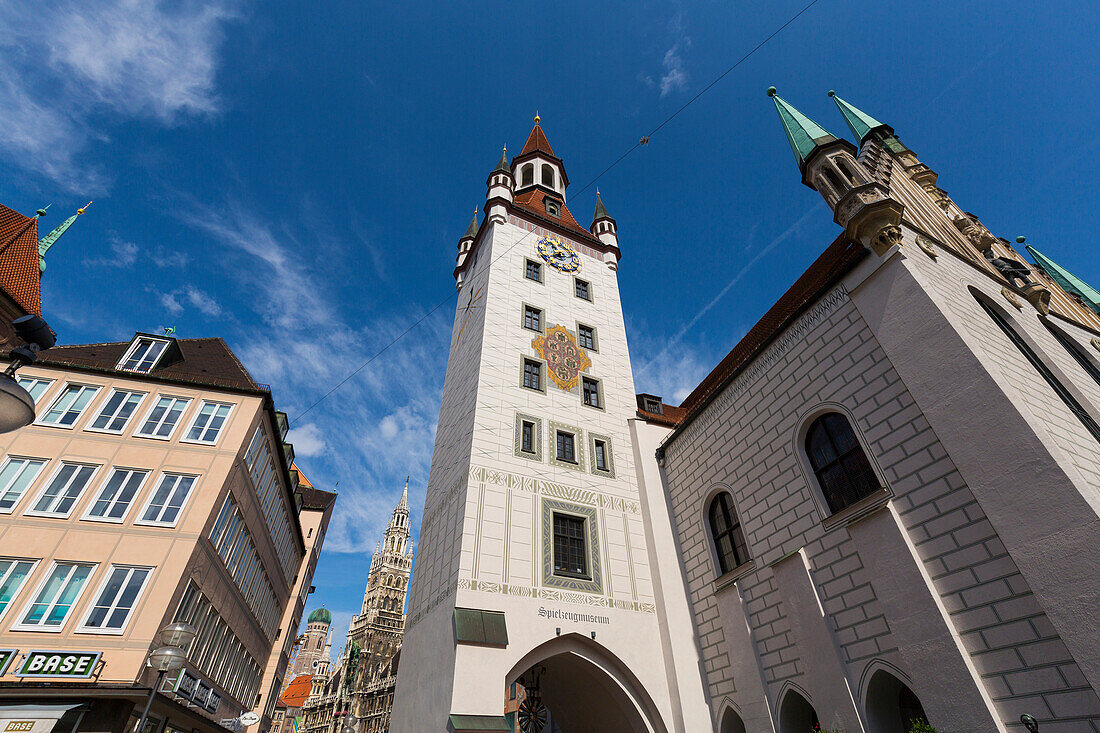 Alter Rathausturm, München, Oberbayern, Bayern, Deutschland