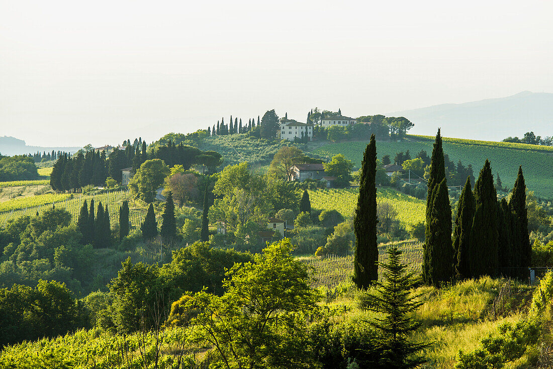 landscape near Tavarnelle Val di Pesa, Chianti, Tuscany, Italy
