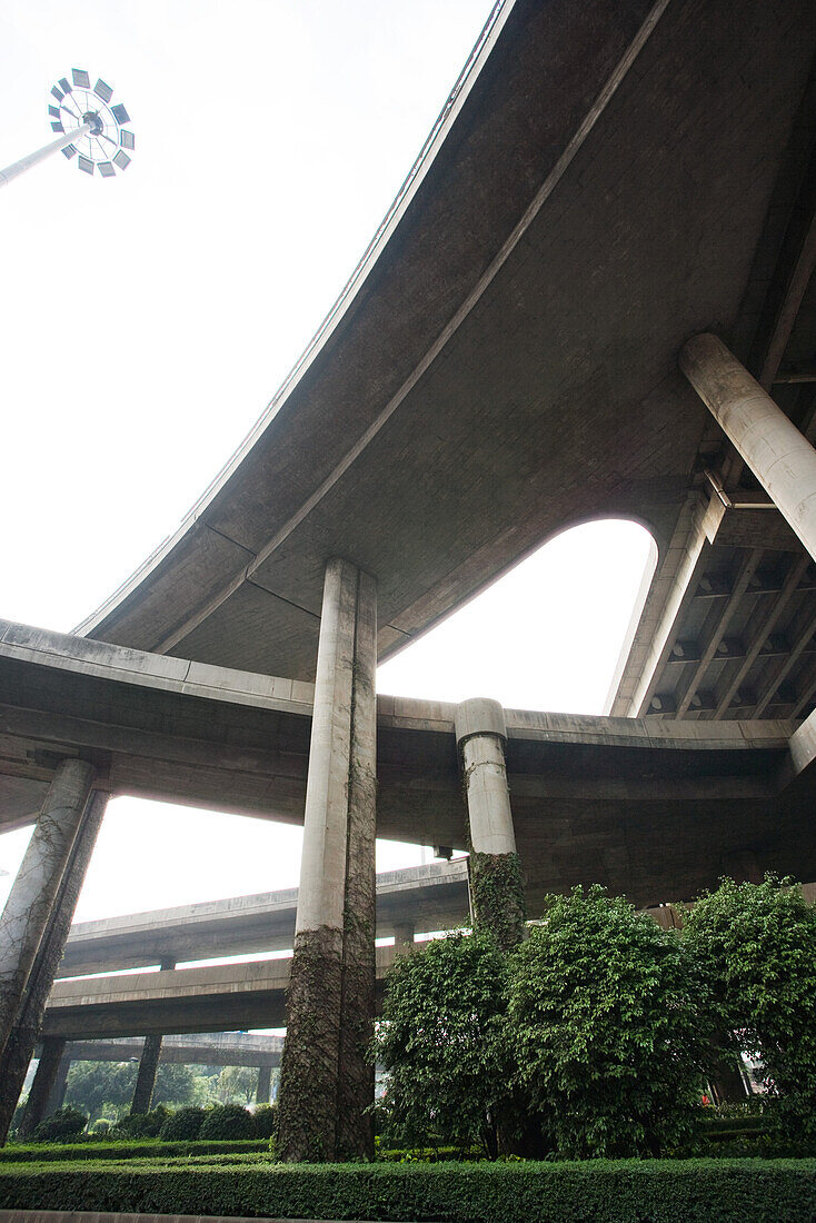 Overpasses, low angle view