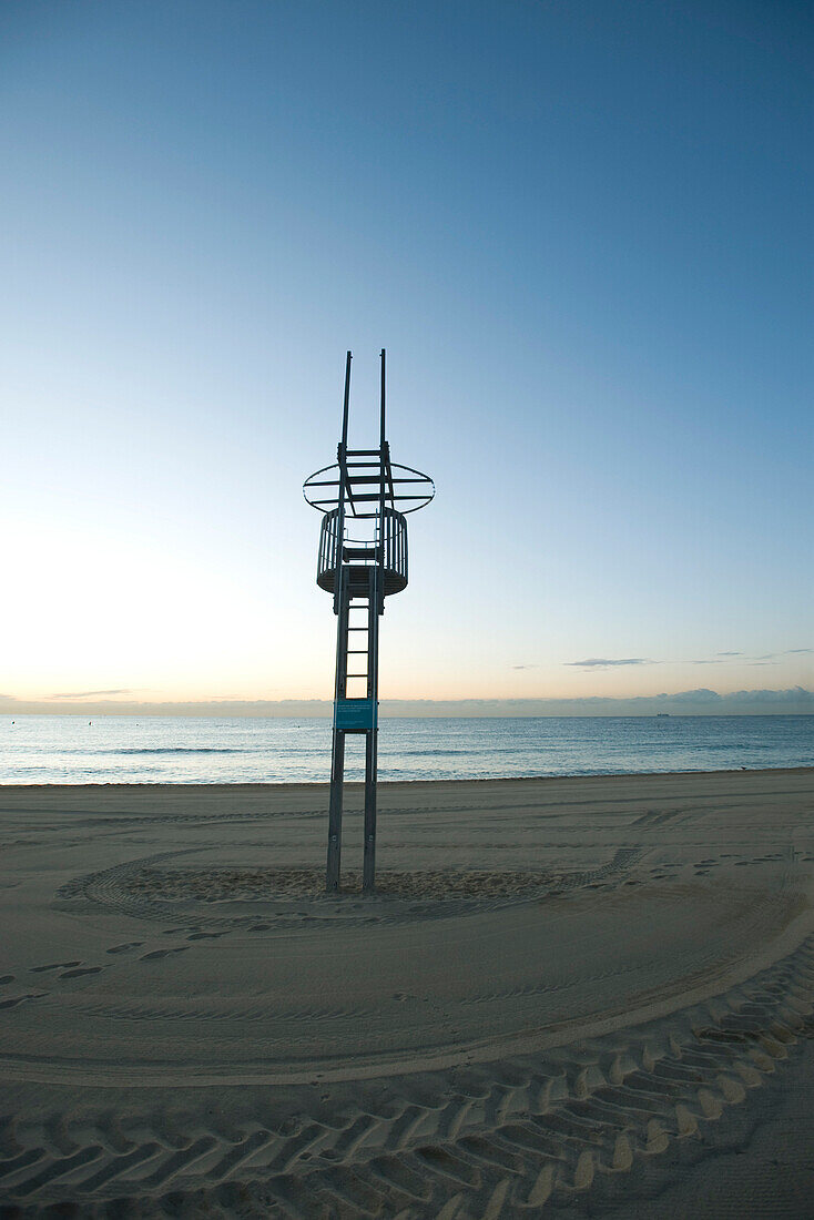 Lifeguard chair on beach