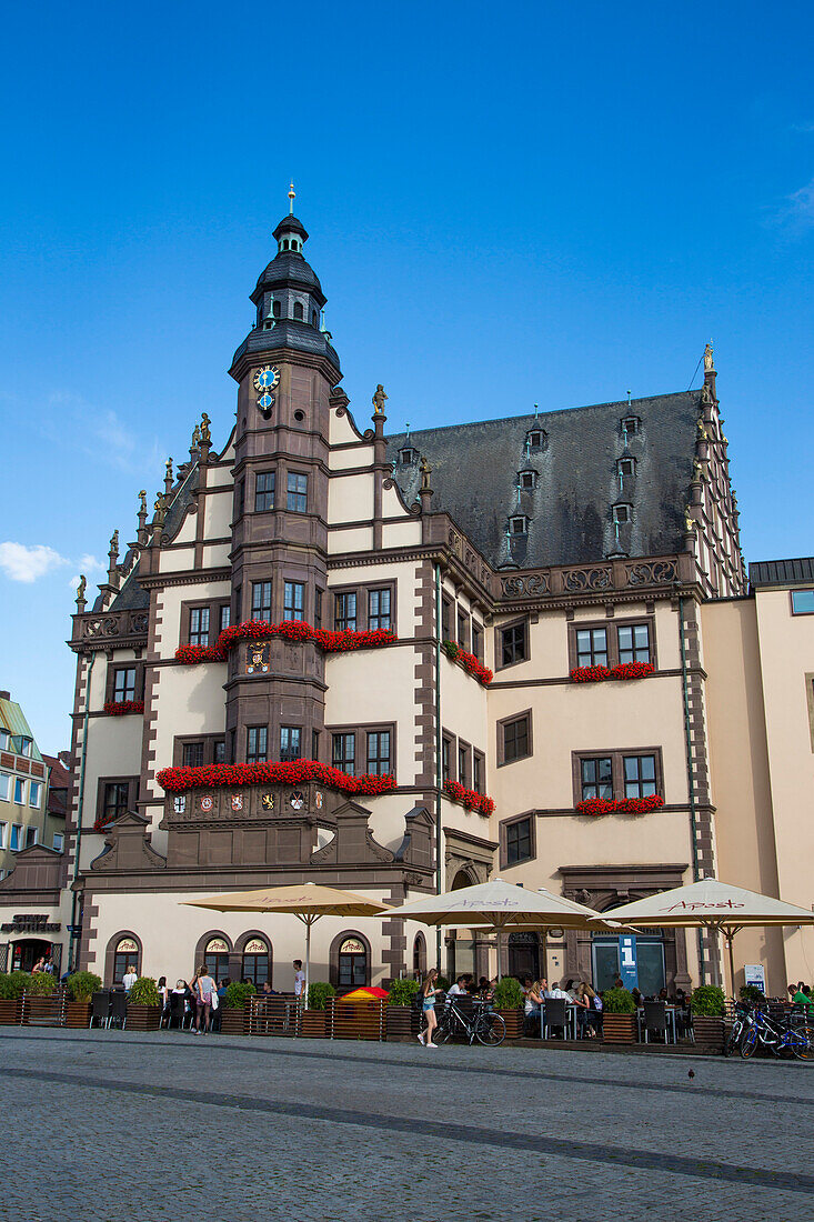 Exterior of city hall, town hall, Schweinfurt, Franconia, Bavaria, Germany