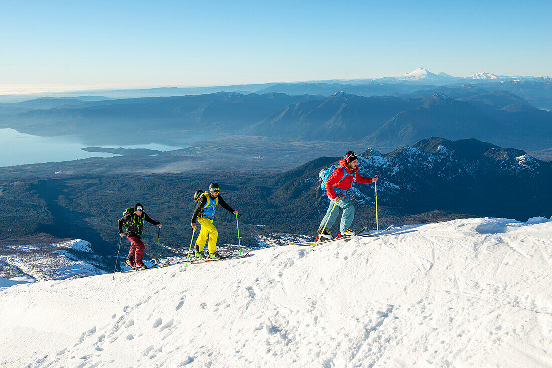 Aufstieg per Skitour auf Vulkan Villarica, Pucon, Chile
