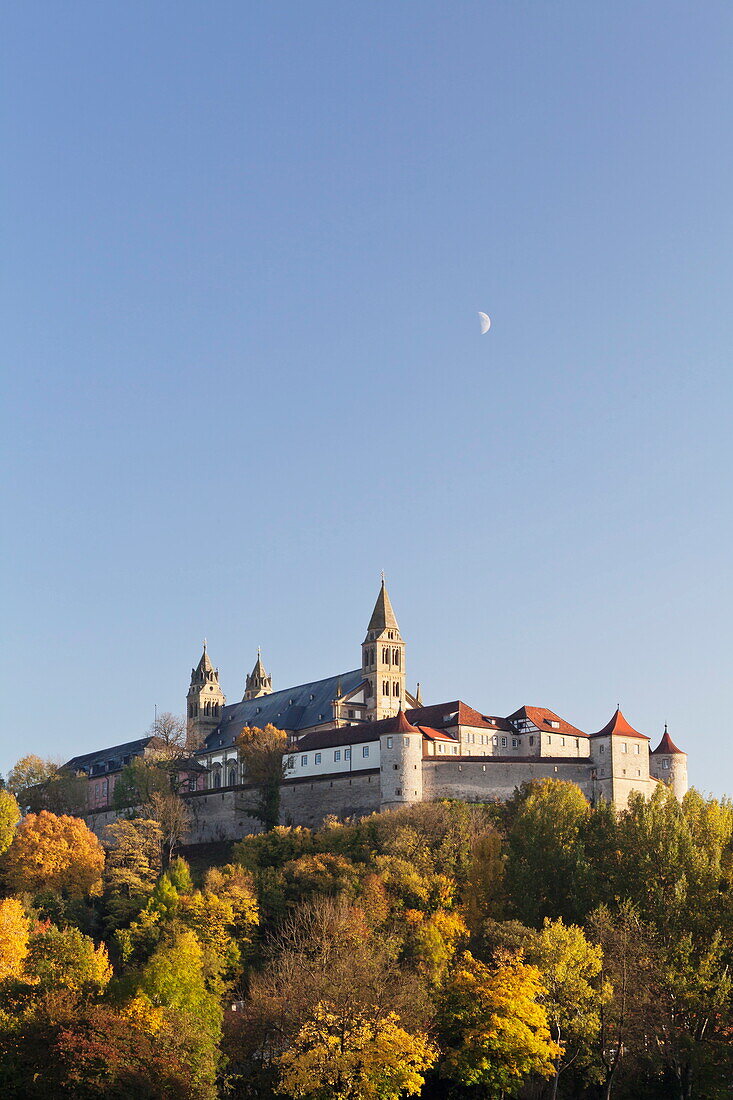 Benedictine Abbey of Kloster Grosscomburg (Comburg), Steinbach, Kochertal Valley, Schwabisch Hall District, Hohenlohe, Baden Wurttemberg, Germany, Europe