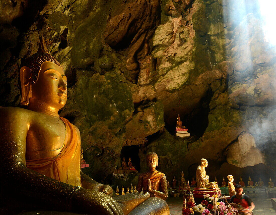 Kao Luang caves, Petchaburi, Thailand, Southeast Asia, Asia