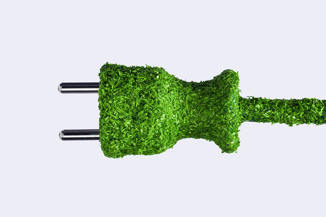 Grass covered energy saving power cable