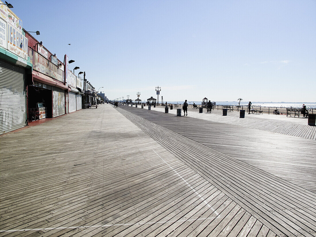 The boardwalk, Coney Island, New York, USA