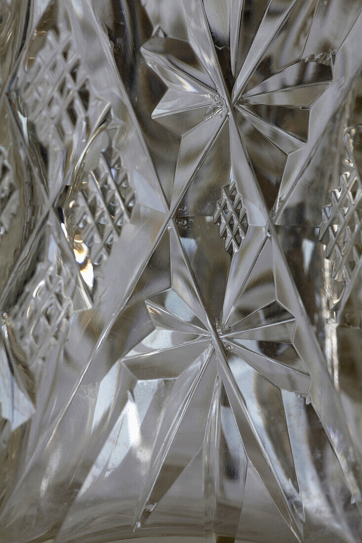 Crystal glass, full frame