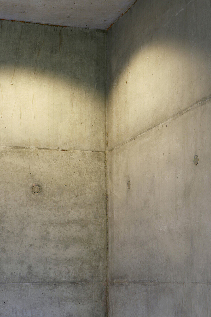 Corner of concrete wall
