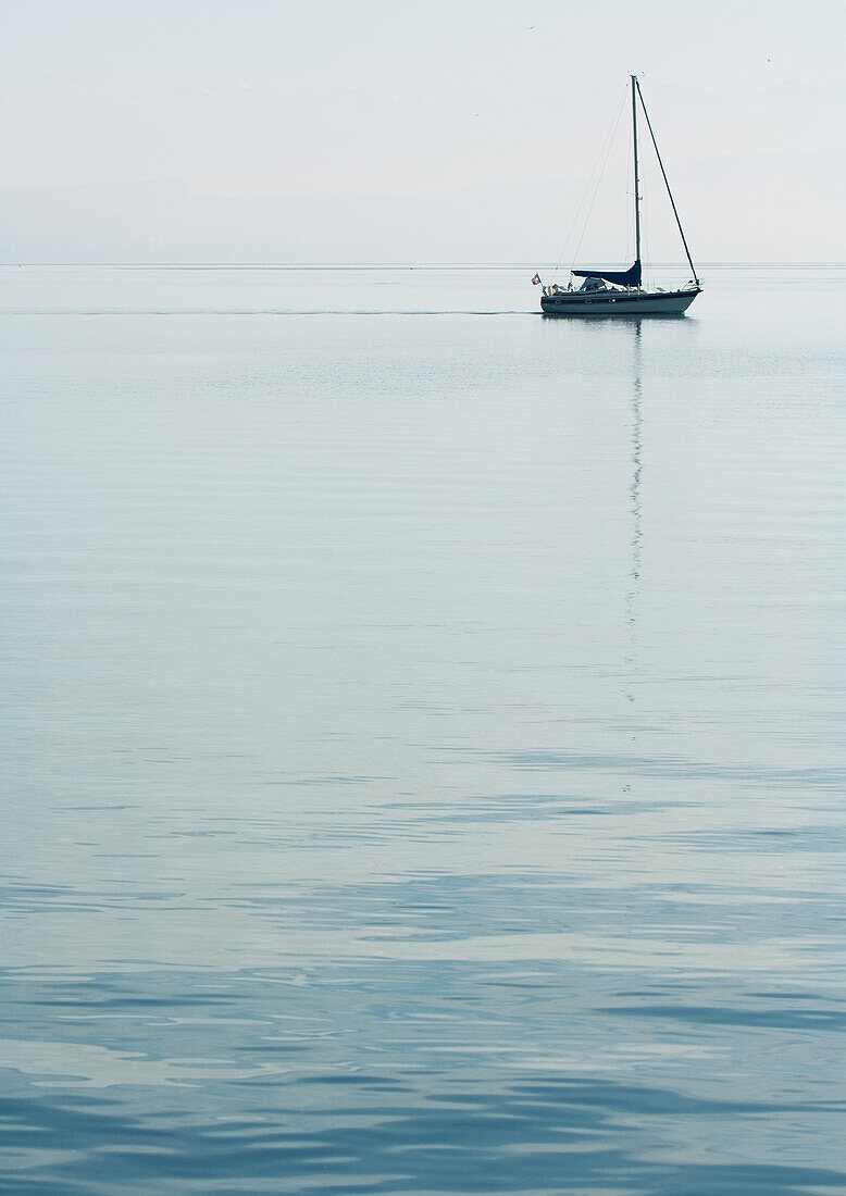 Sail boat on water
