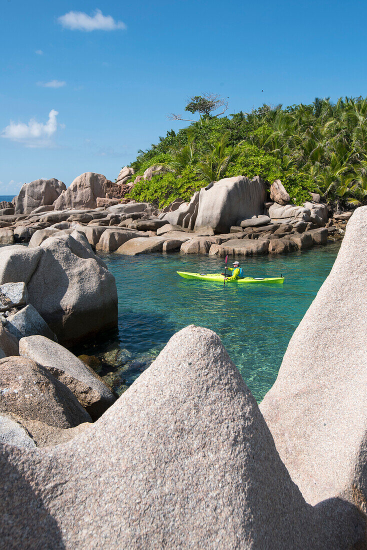 Seekajaktour mit Katamaran als Basislager auf den Seychellen, Indischer Ozean