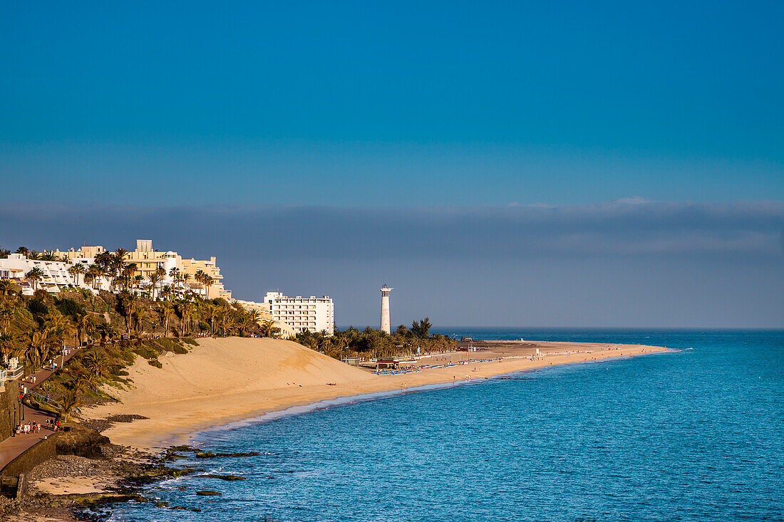 Blick auf Morro Jable, Fuerteventura, Kanarische Inseln, Spanien