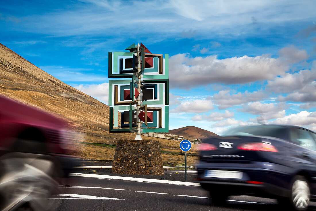 Sculpture, César Manrique, San Bartolome, Lanzarote, Canary Islands, Spain