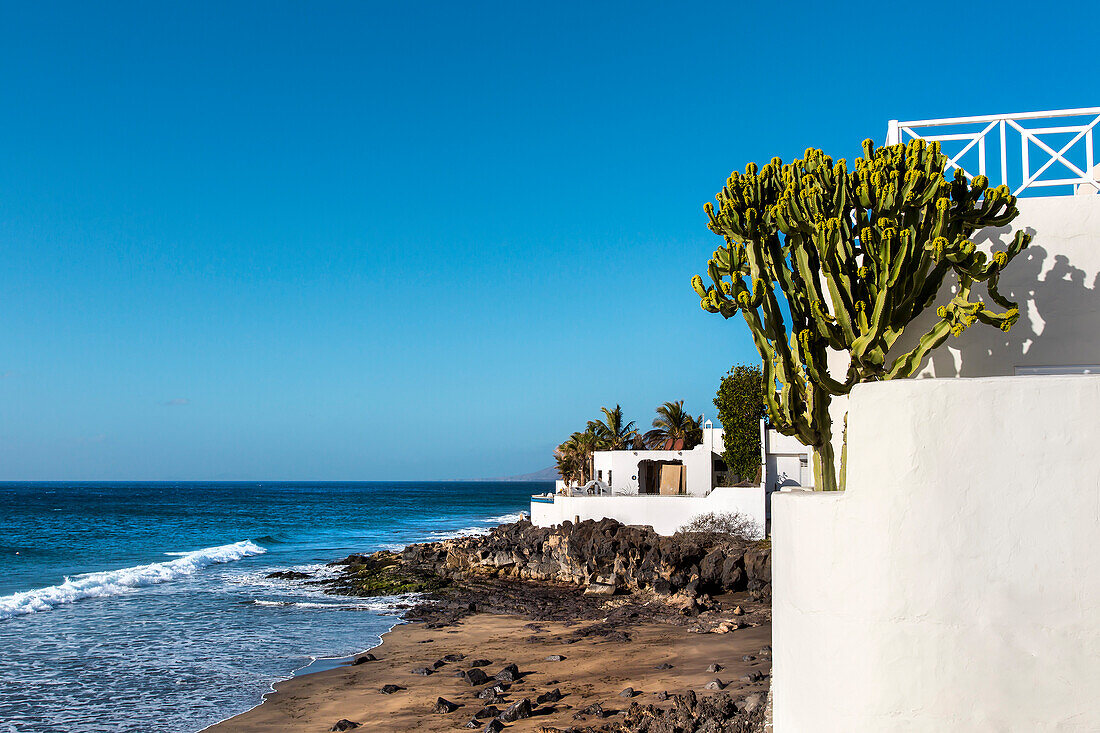 House on the beach, Puerto del Carmen, Lanzarote, Canary Islands, Spain
