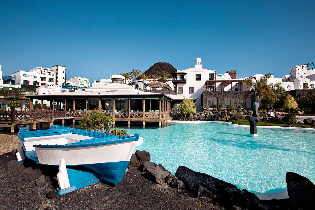 Hotel Volcan, Neuer Hafen, Marina Rubicon, Playa Blanca, Lanzarote, Kanarische Inseln, Spanien