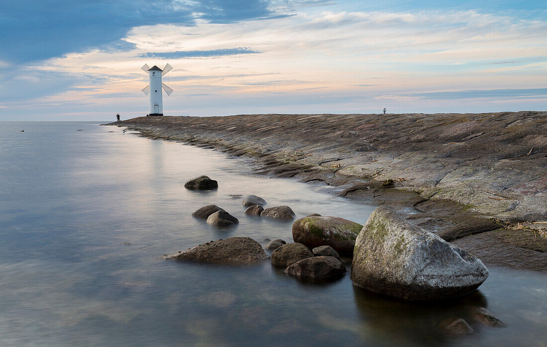 alter Leuchtturm von Swinemünde (polnisch: Swinoujscie), Swinemünde, Usedom, Ostsee, Woiwodschaft Westpommern, Polen