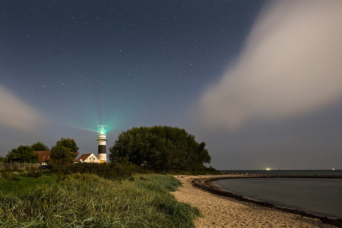 Leuchtturm Bülk, Kieler Förde, Ostsee, Strande, Kiel, Schleswig-Holstein, Deutschland