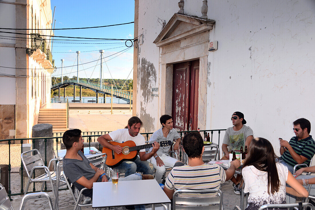 Bar in Alcácer do Sal, Costa Dourada, Alentejo, Portugal