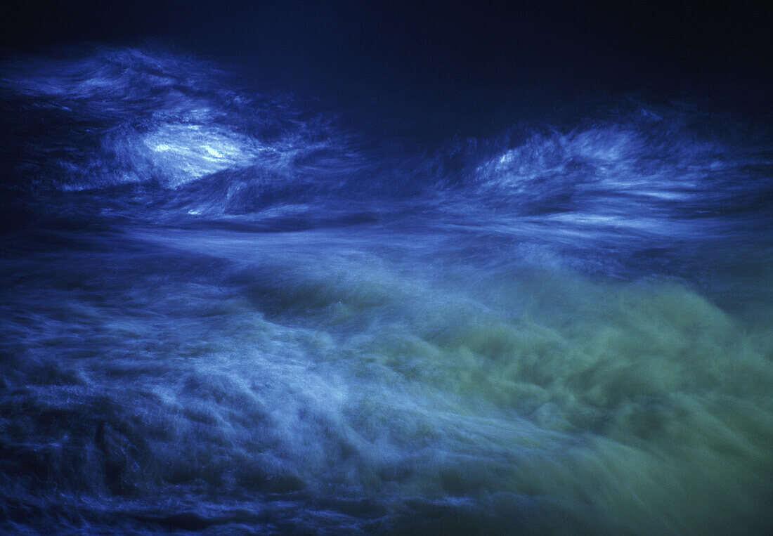 Abstract blue colored clouds