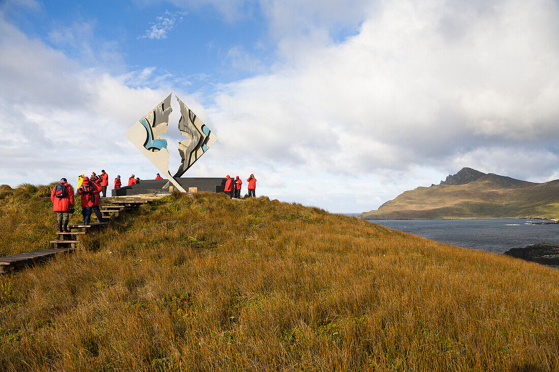 Denkmal für Schiffbrüchige am Kap Hoorn, Kap Hoorn Nationalpark, Insel Hoorn, Feuerland, Chile, Südamerika