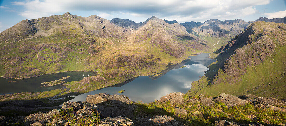 Loch Coruisk, Eilean Glas, Loch na Cuilce,  Insel Skye, Inneren Hebriden, Highland, Schottland, Vereinigtes Königreich