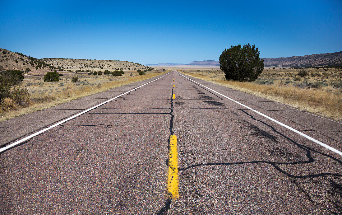 Road through the Colorado Plateau, Arizona, USA