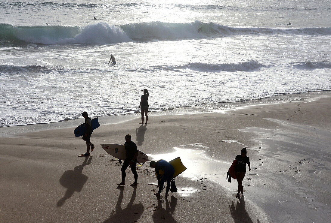 Surferstrand bei Sagres, Algarve, Portugal
