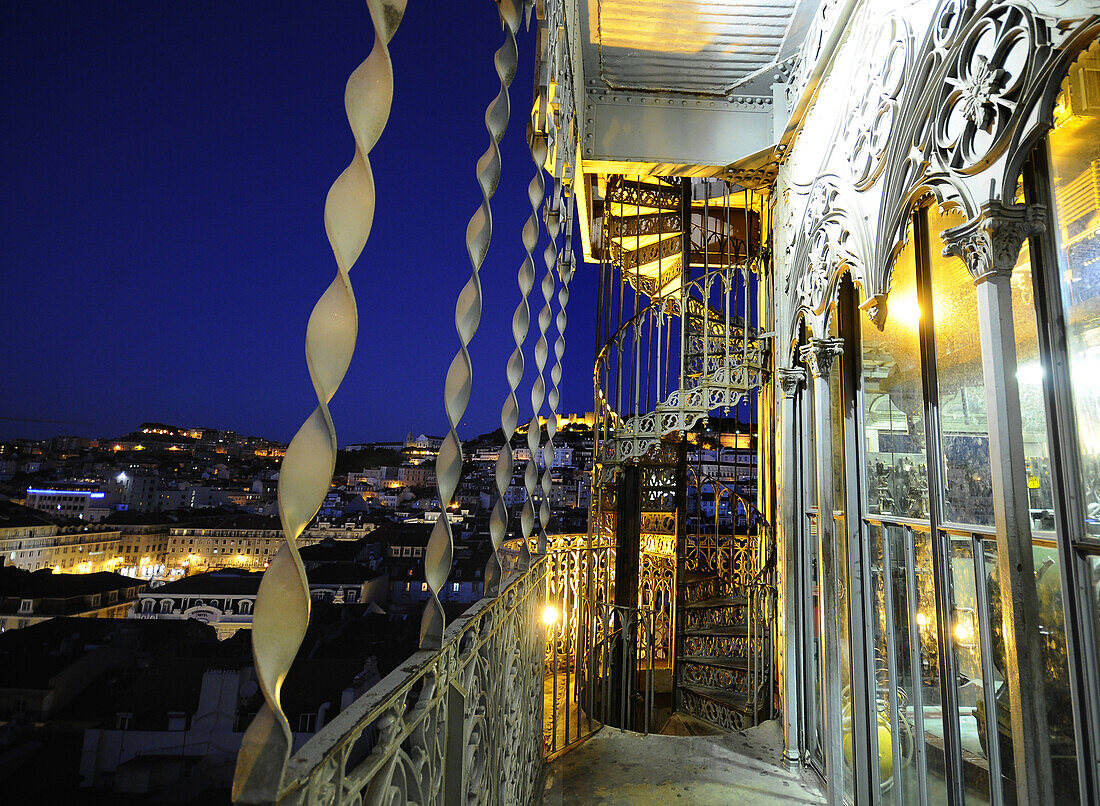 Elevador de Santa Justa, Viewpoint over Lisbon, Portugal