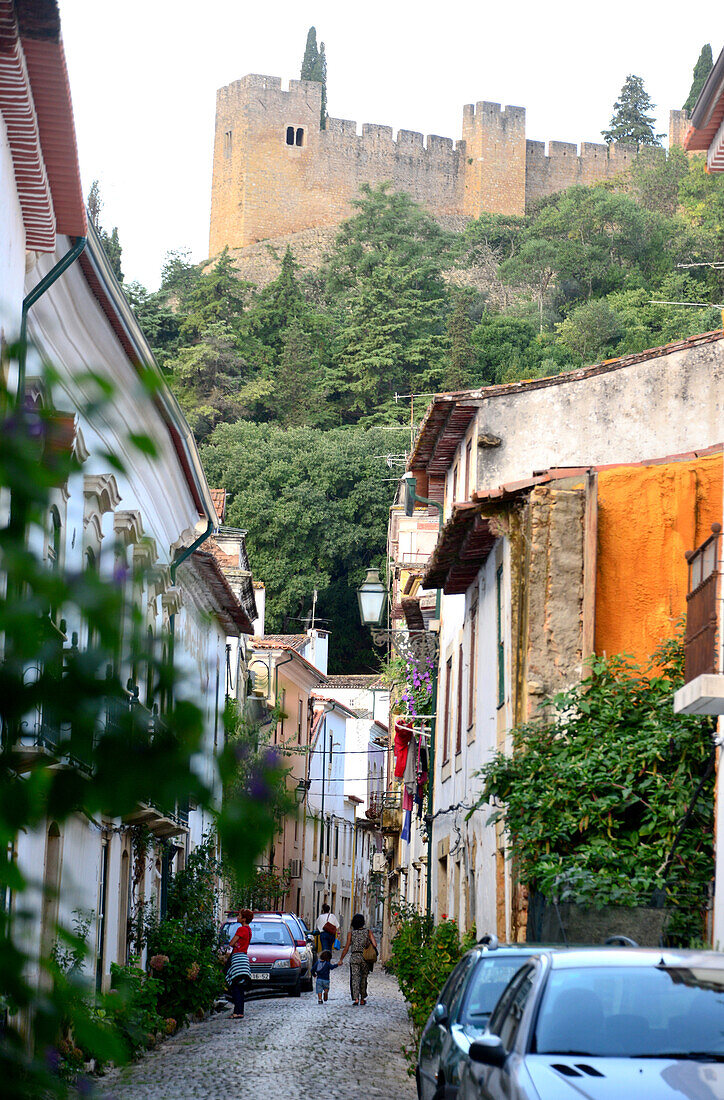 Altstadt mit Burg, Tomar, Centro, Portugal