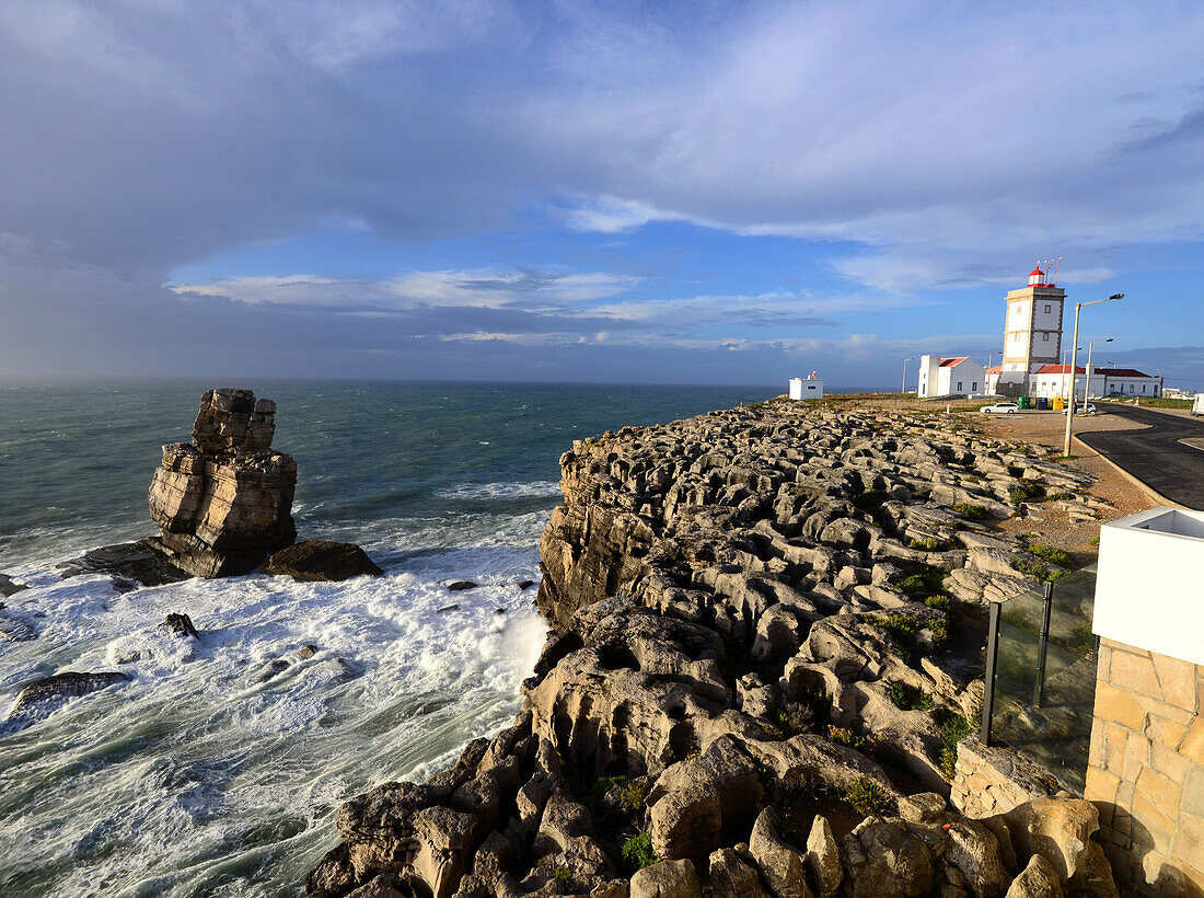 Leuchtturm vom Cabo Carvoeiro, Peniche, Costa da Prata, Centro, Portugal