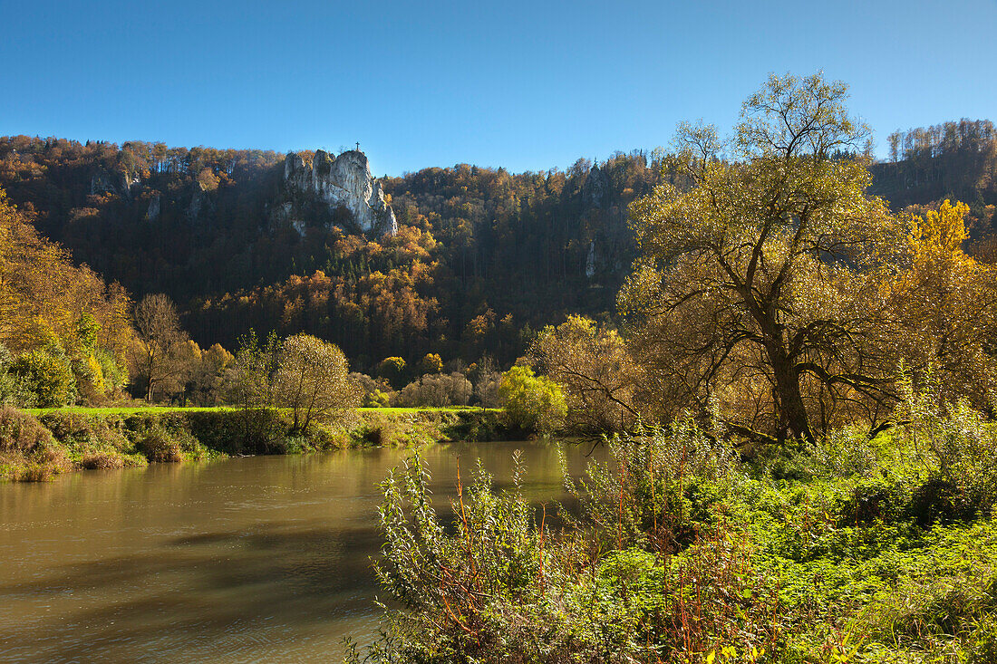 Valley of the Danube river near Beuron, Upper Danube Nature Park, Baden- Wuerttemberg, Germany