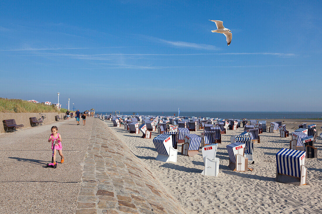 Beach, West beach, Norderney, Ostfriesland, Lower Saxony, Germany