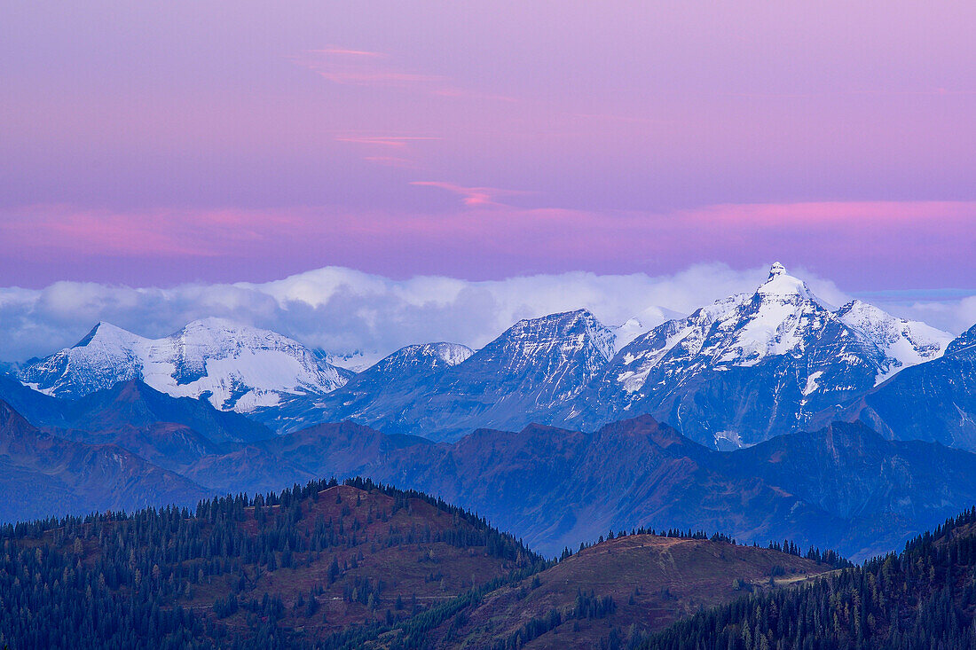 Wiesbachhorn at dawn, Hohe Tauern range, Salzburg, Austria