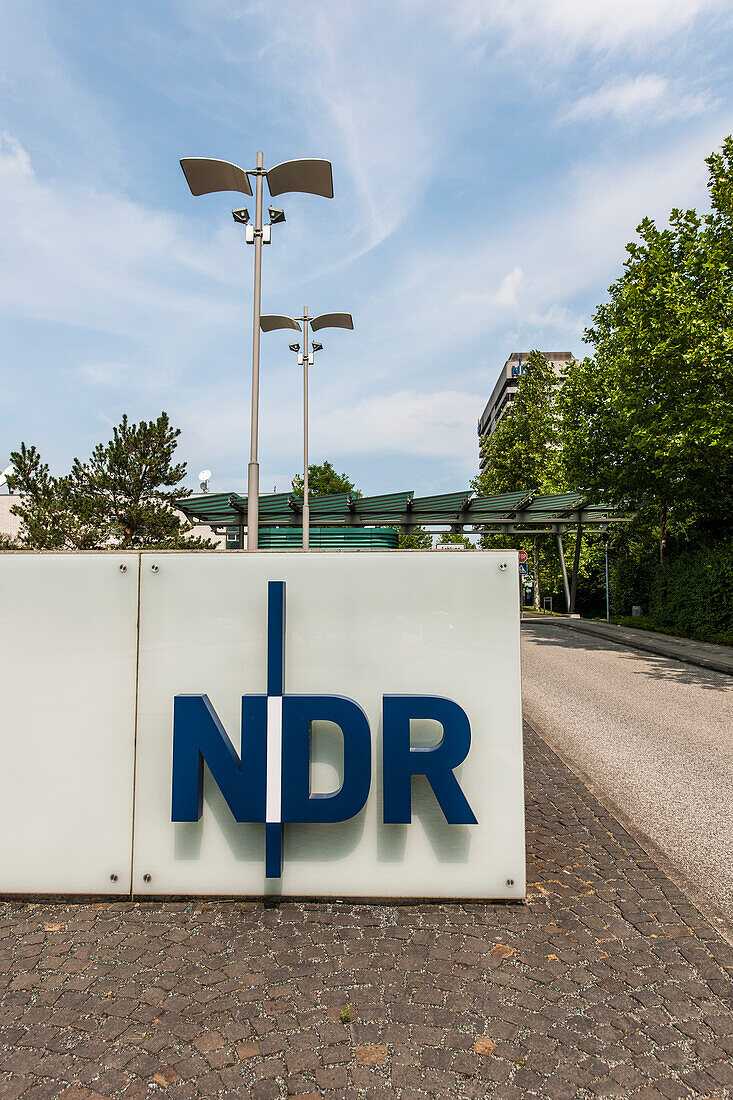 Eingang zum NDR, Hamburg, Deutschland