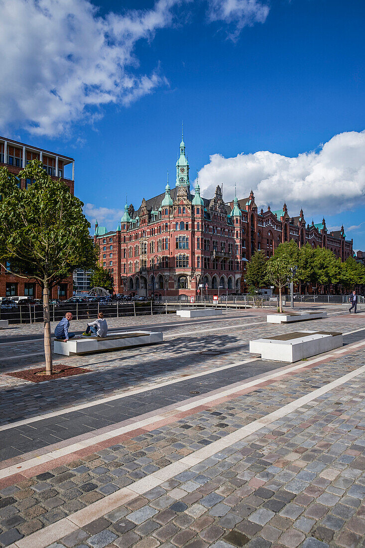 Hafenrathaus (Harbour City Hall) in the Speicherstadt, HafenCity, Hamburg, Germany